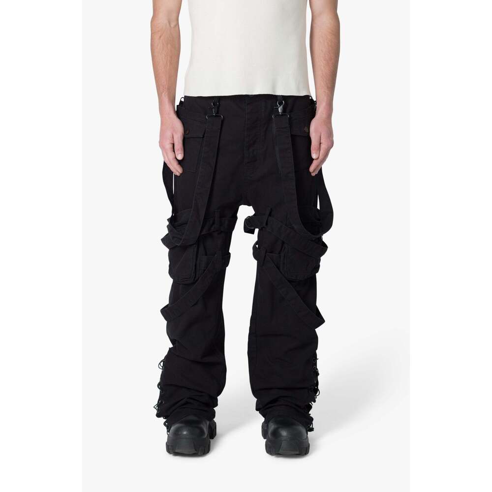 mnml Laced Up Cargo Pants - Black Size 40Black / 40